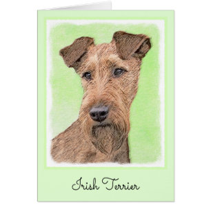 Irish Terrier Painting - Niedliche Original Dog Ar