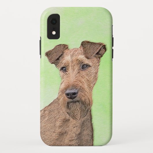 Irish Terrier Painting - Niedliche Original Dog Ar Case-Mate iPhone Hülle (Rückseite)