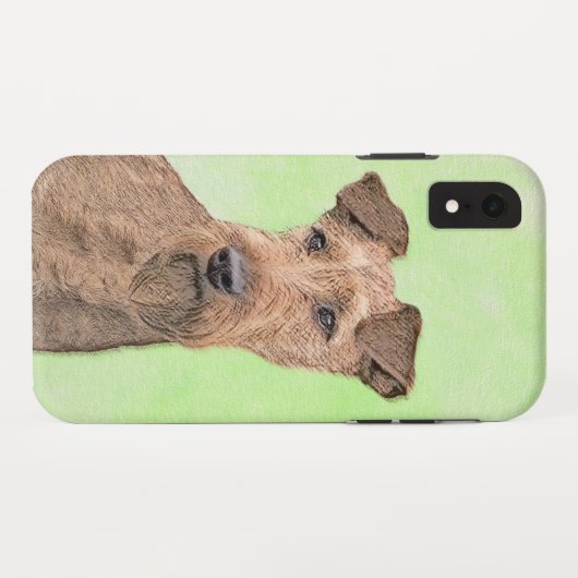 Irish Terrier Painting - Niedliche Original Dog Ar Case-Mate iPhone Hülle (Rückseite (Horizontal))