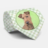 Irish Terrier Painting - Niedliche Original Dog Ar Krawatte (Gerollt)
