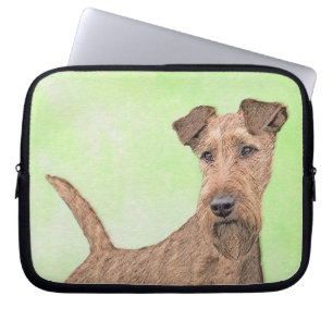 Irish Terrier Painting - Niedliche Original Dog Ar Laptopschutzhülle