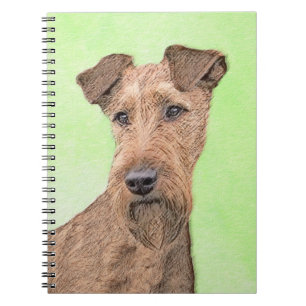 Irish Terrier Painting - Niedliche Original Dog Ar Notizblock