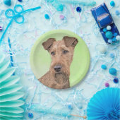 Irish Terrier Painting - Niedliche Original Dog Ar Pappteller (Party)