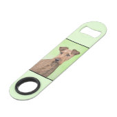 Irish Terrier Painting - Niedliche Original Dog Ar Speed Flaschenöffner (Rückseite Schrägansicht)