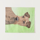 Irish Terrier Painting - Niedliche Original Dog Ar Wandteppich (Vorderseite (Horizontal))