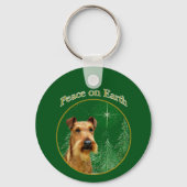 Irish Terrier Peace Schlüsselanhänger (Rückseite)