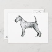 Irish Terrier Postkarte (Vorne/Hinten)