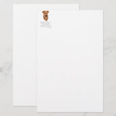 Irish Terrier Rainbow Bridge Briefpapier (Vorne/Hinten)