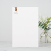 Irish Terrier Rainbow Bridge Briefpapier (Stehend Vorderseite)
