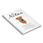 Irish Terrier Rainbow Bridge Notizblock (Rechte Seite)