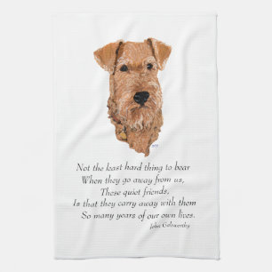 Irish Terrier Regenbogenbrücke Küchentuch