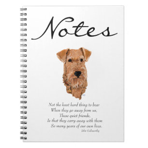 Irish Terrier Regenbogenbrücke Notizblock