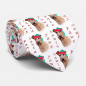 Irish Terrier Santa Paws Krawatte (Gerollt)