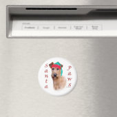 Irish Terrier Santa Paws Magnet (In Situ (Geschirrspüler))