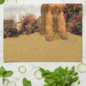 Irish Terrier Seaside Handtuch (Gefaltet)