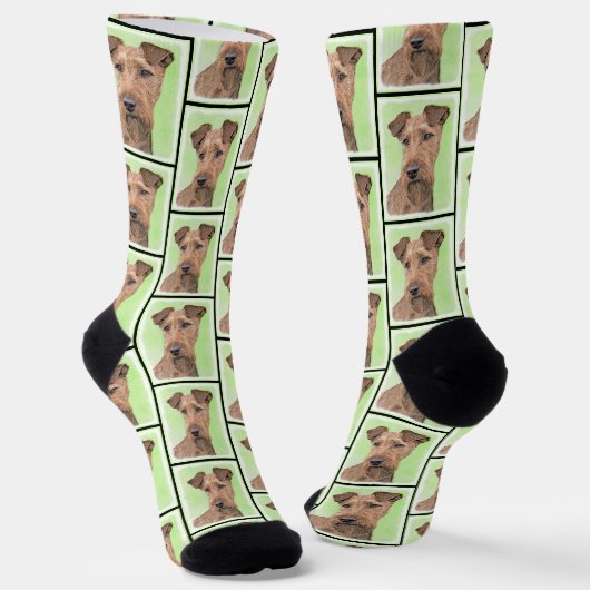 Irish Terrier Socken (Gewinkelt)