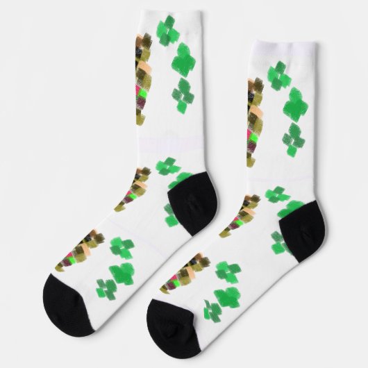 Irish-Terrier St. Patrick’s Day Spaß Socken (Linkes Detail)