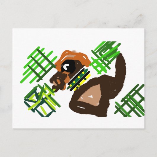 Irish Terrier st Patrick Style Postkarte (Vorderseite)