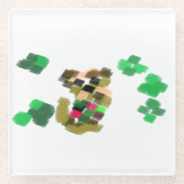 Irish terrier St Patrick's day fun Glasuntersetzer