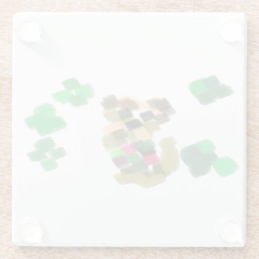  Irish terrier St Patrick's day fun Glasuntersetzer (Rückseite)