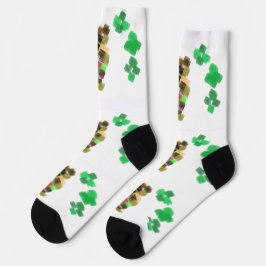 Irish terrier St Patrick's day fun Socken