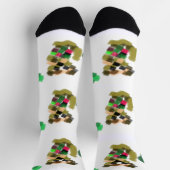  Irish terrier St Patrick's day fun Socken (Oben)