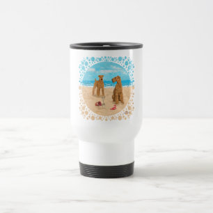 Irish-Terrier-Strand Reisebecher
