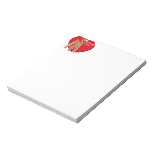 Irish Terrier Valentine Notizblock (Rotiert)