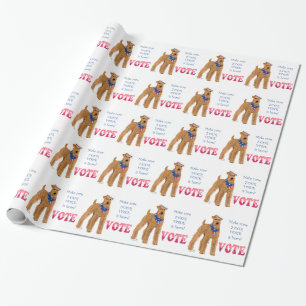 Irish-Terrier-Wahlen Geschenkpapier
