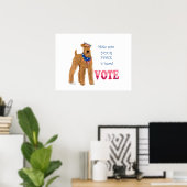 Irish-Terrier-Wahlen Poster (Heimbüro)