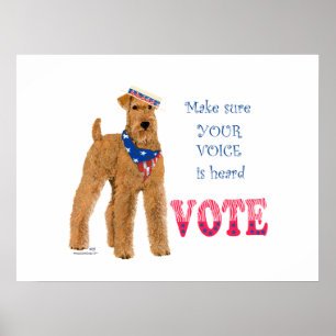 Irish-Terrier-Wahlen Poster