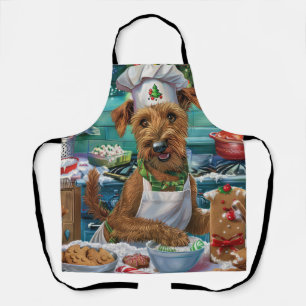 Irish Terrier Weihnachtsbäckerei: Festliches Weihn Schürze