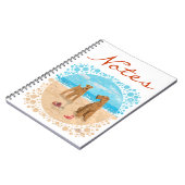 Irish Terriers Beach Notizblock (Linke Seite)