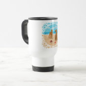 Irish Terriers Beach Reisebecher (Vorderseite Links)