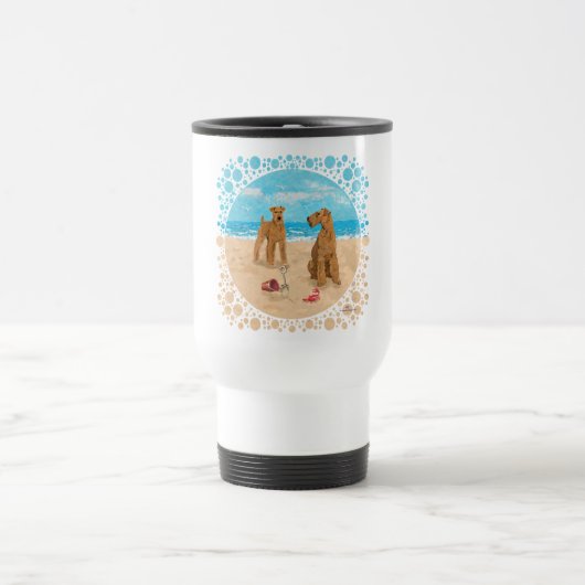 Irish Terriers Beach Reisebecher (Mittel)