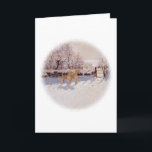 Irish Terriers im Winter Feiertagskarte<br><div class="desc">Dieses Design, das aus meinem Originalgemälde entworfen wurde, wird der Welt erzählen, wie Sie sich von Ihrem besonderen Begleiter fühlen! Besuchen Sie unseren Maggie Ross Airedales Shop, um alle meine Kunstwerke saisonalen Designs auf Kleidung, Neuheit und Geschenke zu sehen! Dieses Design ist auf ALL unserer über 1.000 Produkte erhältlich! Klicken...</div>