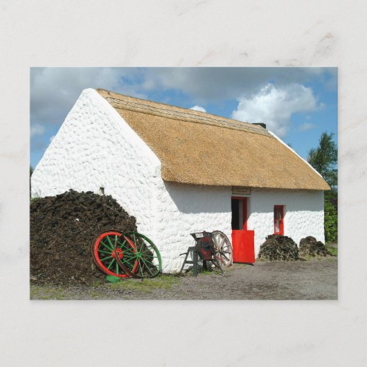Irish Thatched Hütte Postcard Postkarte (Vorderseite)
