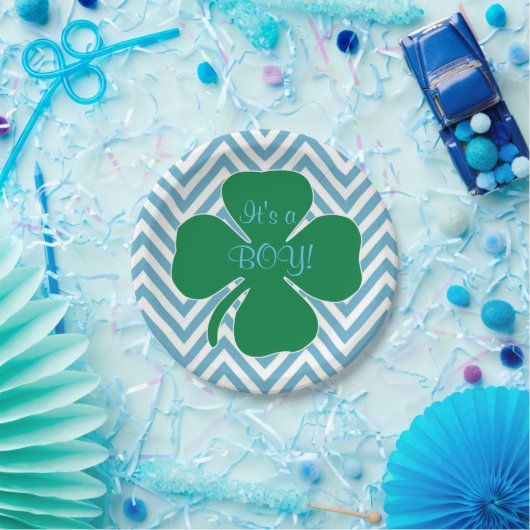 Irish Theme "It a Boy" Paper-Teller Pappteller (Party)