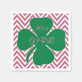 Irish Themed Girl Baby Dusche Napkins Serviette