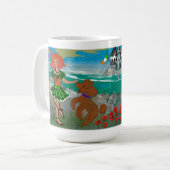 Irish Themed Poodle Coffee Cup Kaffeetasse (Vorderseite Links)