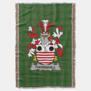 Irish Thornhill Coat of Arms Familienwappen Irland Decke
