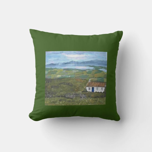 Irish Throw Pillow Ireland Decor Kissen (Vorderseite)