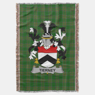 Irish Tierney Coat of Arms Familienwappen Irland Decke