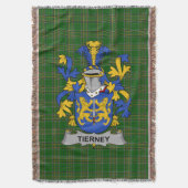 Irish Tierney oder O_Tierney Coat of Arms Family C Decke (Vorderseite Vertikal)
