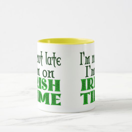 Irish Time Funny Coffee Tasse (Zentrum)