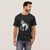 Irish Tinker Pferd T-Shirt (Vorne ganz)