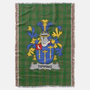 Irish Tipping Coat of Arms Familienwappen Irland Decke