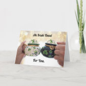 Irish Toast Folded Grußkarte Karte (Vorderseite)
