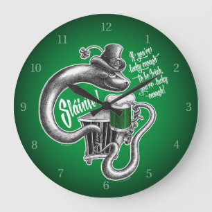 Irish Toast Große Uhr
