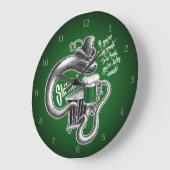 Irish Toast Große Wanduhr (Winkel)